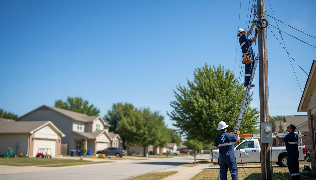 Residential electrician providing installation services in La Joya, NM